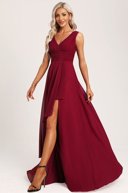 Robe Cérémonie Longue Volants Rose - gallery 3