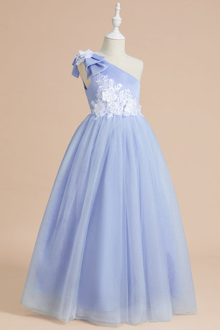 Robe Cérémonie Bleu Pastel Élégant - gallery 7
