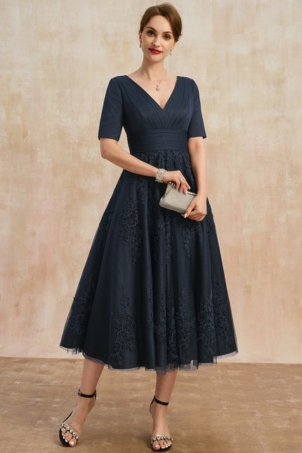 Robe Cérémonie Marine Élégante