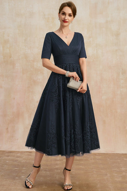 Robe Cérémonie Marine Élégante
