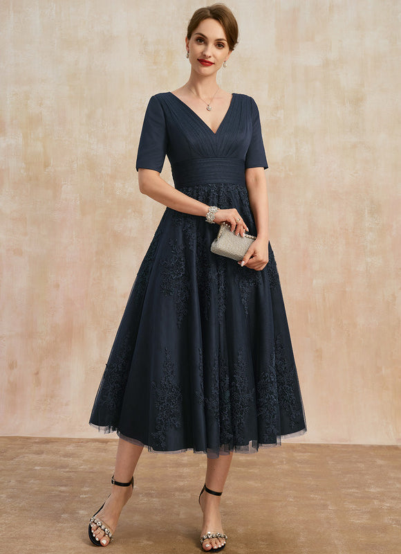 Robe Cérémonie Marine Élégante