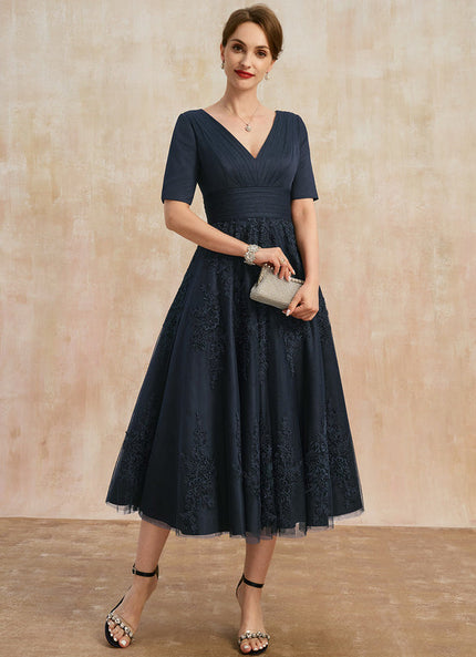 Robe Cérémonie Marine Élégante