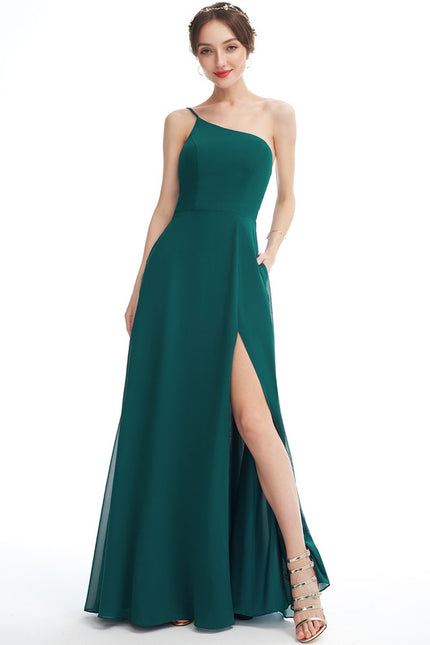 Robe Cérémonie Asymétrique Bordeaux - gallery 2