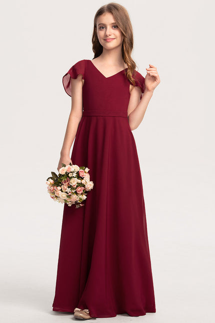 Robe Cérémonie Mousseline Bleu Pastel - gallery 1