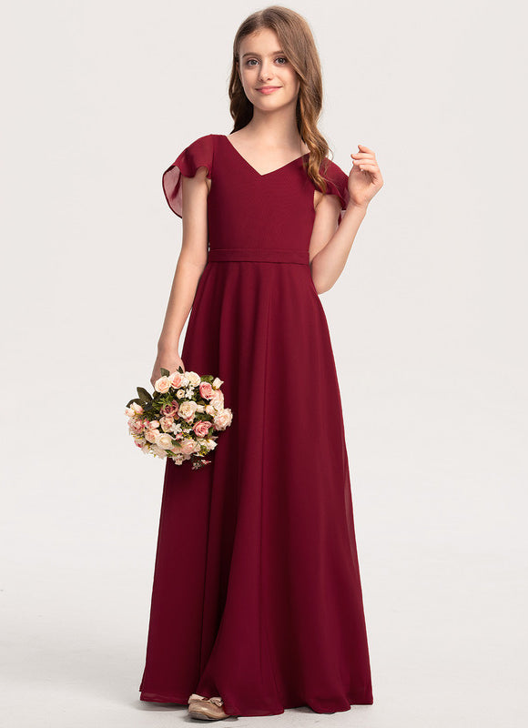 Robe Cérémonie Mousseline Bleu Pastel - gallery 1