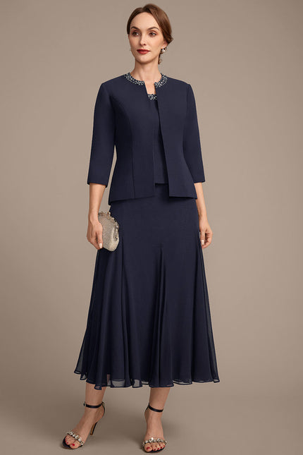 Robe Cérémonie Ensemble Chic Marine - gallery 3