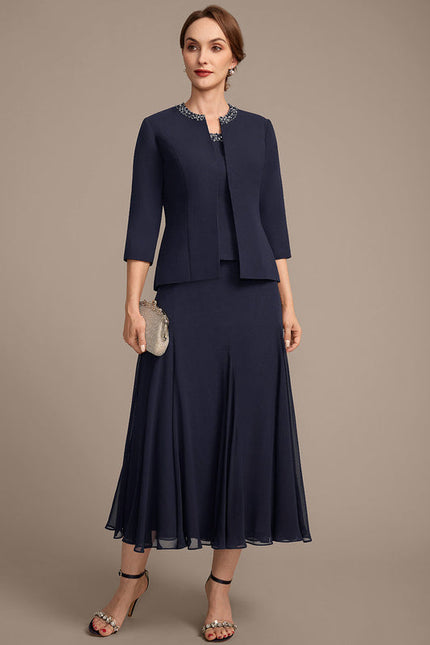Robe Cérémonie Ensemble Chic Marine - gallery 3