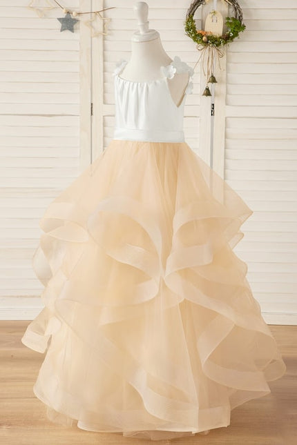 Robe Cérémonie Tulle Dorée - gallery 1