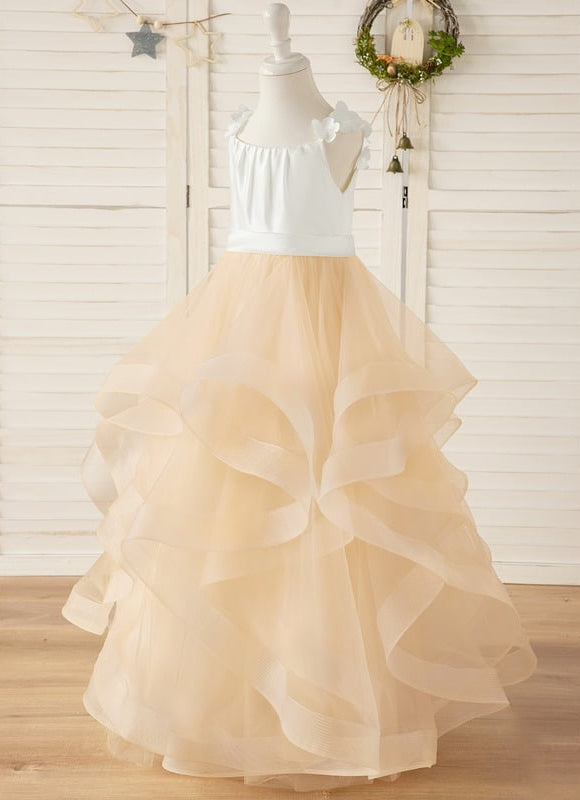 Robe Cérémonie Tulle Dorée - gallery 1