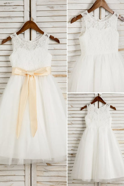 Robe Cérémonie Éclatante Blanche - gallery 1