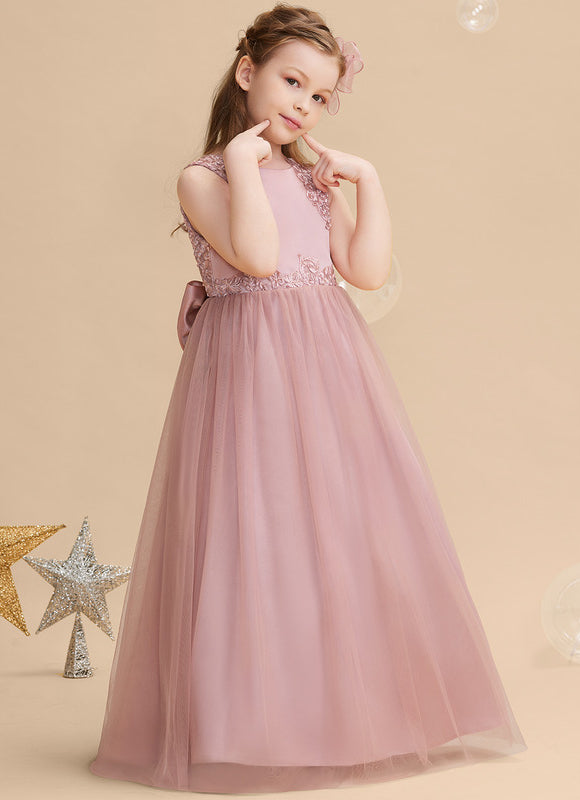 Robe Cérémonie Tulle Rose Poudré - gallery 3