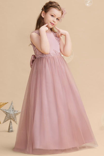 Robe Cérémonie Tulle Rose Poudré - gallery 3
