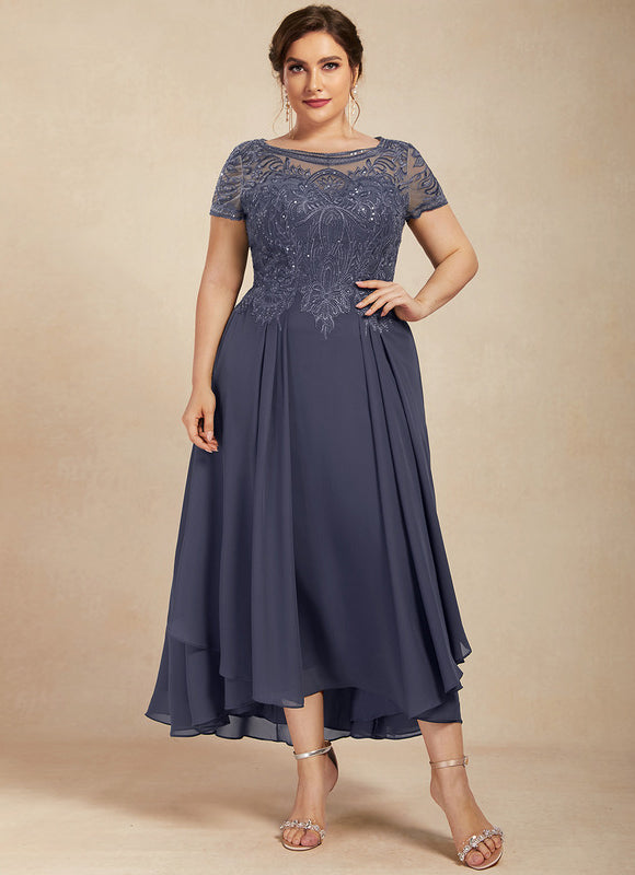 Robe Cérémonie En Dentelle Marine - gallery 7