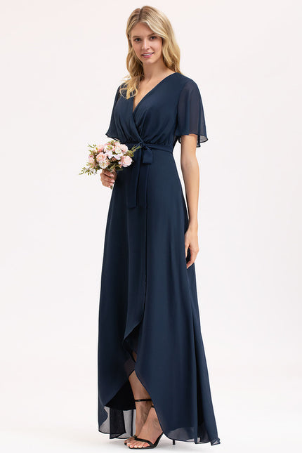 Robe Cérémonie Élégance Marine Évasée - gallery 1