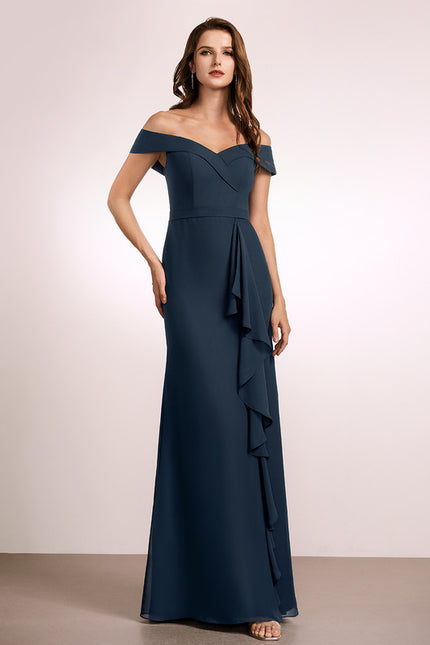 Robe Cérémonie Élégante À Décolleté - gallery 2