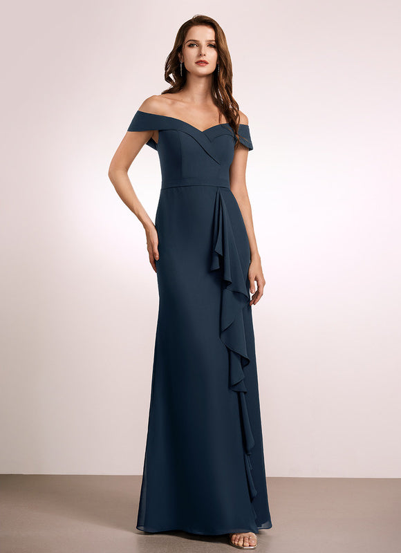 Robe Cérémonie Élégante À Décolleté - gallery 2