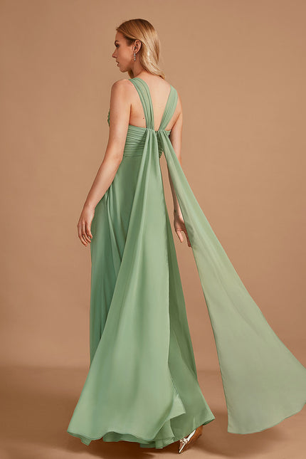 Robe Cérémonie Longue Volants Rose - gallery 5