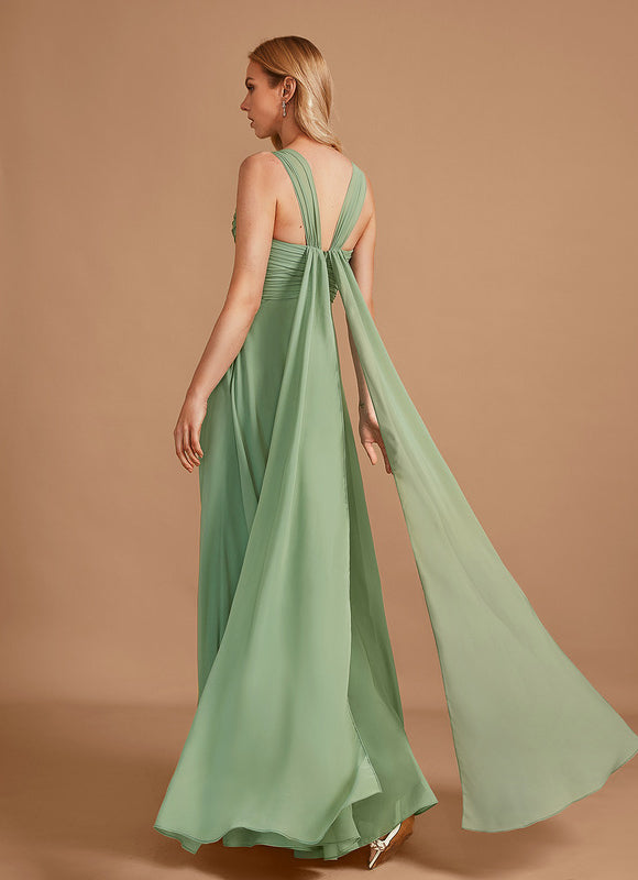 Robe Cérémonie Longue Volants Rose - gallery 5