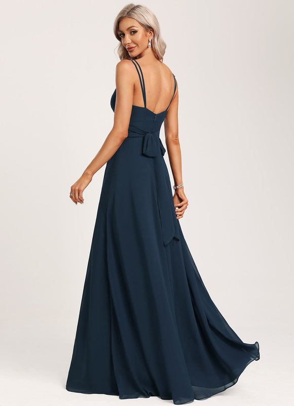 Robe Cérémonie Longue Volants Rose - gallery 6