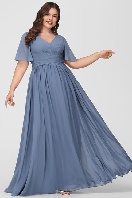 Robe Cérémonie Longue Volants Rose - gallery 5