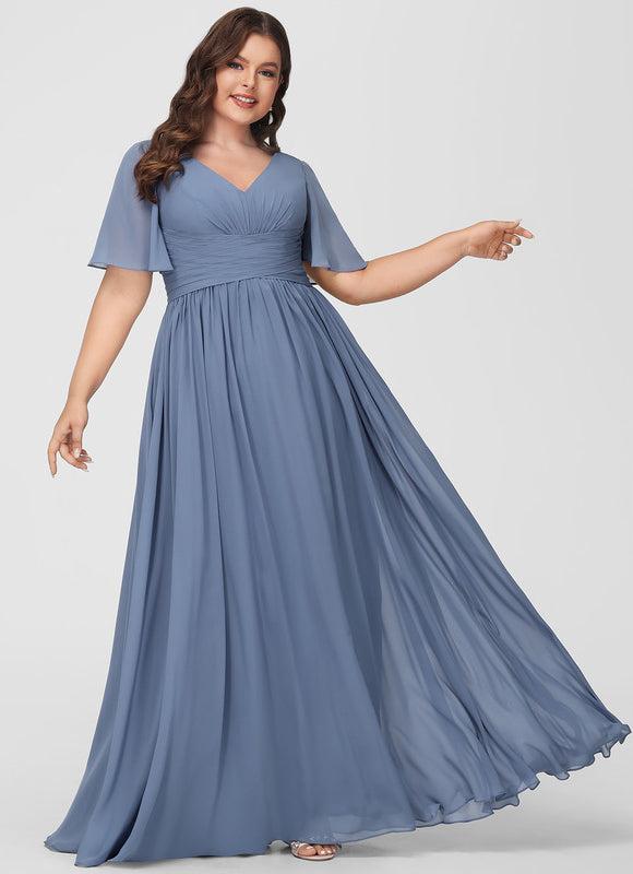 Robe Cérémonie Longue Volants Rose - gallery 5