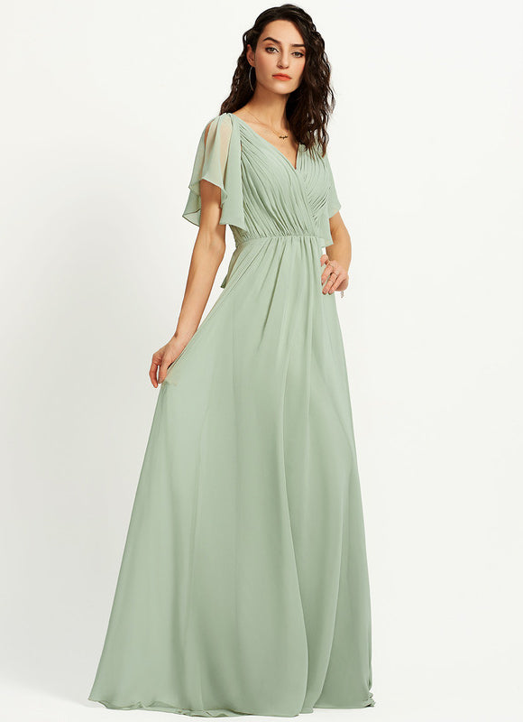 Robe Cérémonie Longue Volants Rose - gallery 2