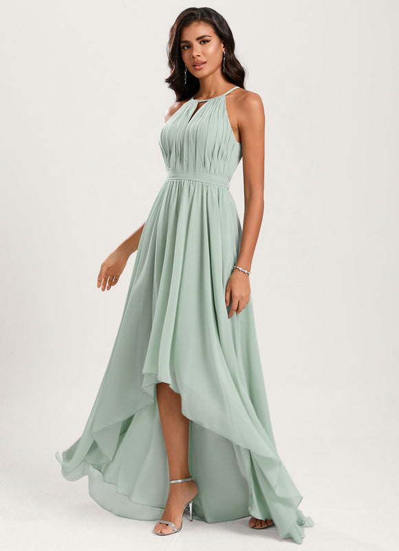 Robe Cérémonie Mousseline Asymétrique - gallery 3