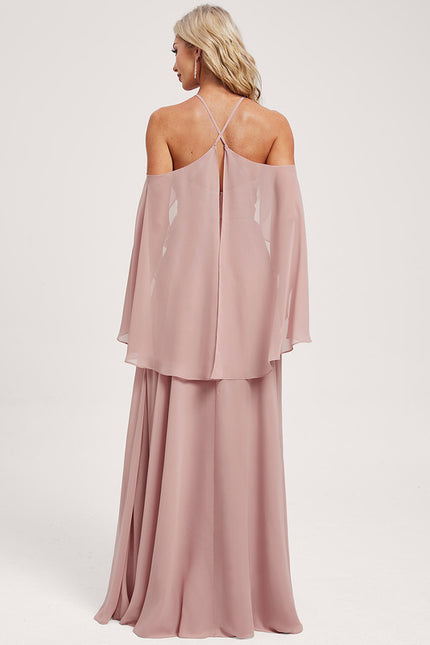 Robe Cérémonie Fluide Rose Pâle - gallery 8