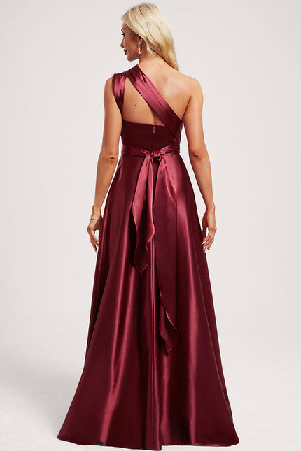 Robe Cérémonie Satinée Rubis - gallery 8