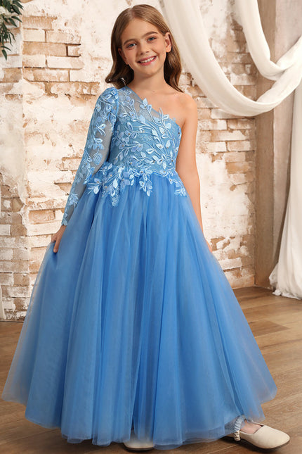 Robe Ceremonie Fille Bleu - gallery 9