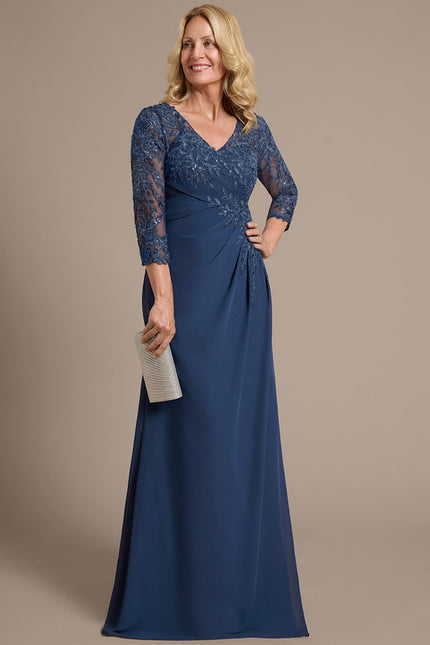 Robe Cérémonie Élégante Marine - gallery 3