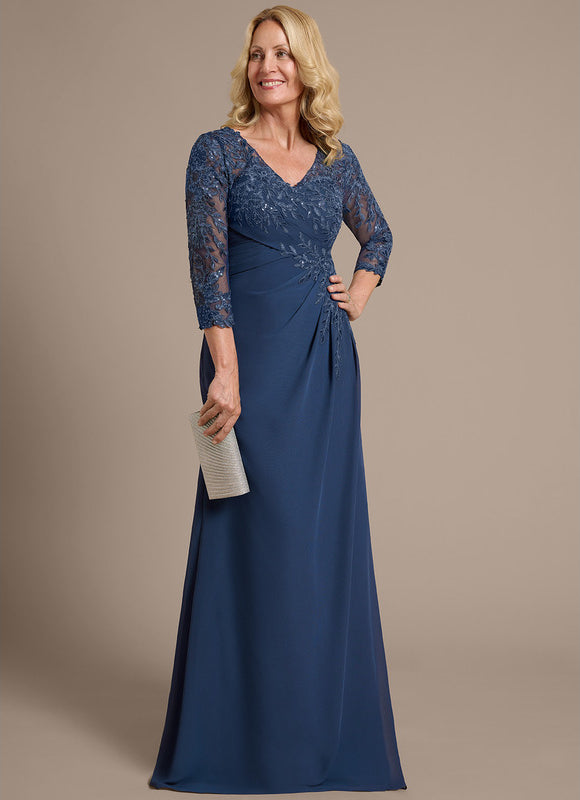 Robe Cérémonie Élégante Marine - gallery 3