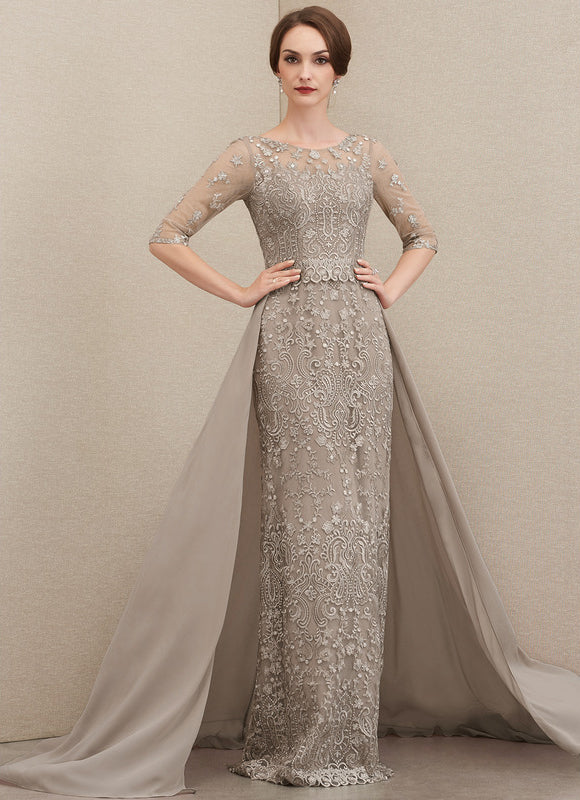 Robe Longue Ceremonie Beige