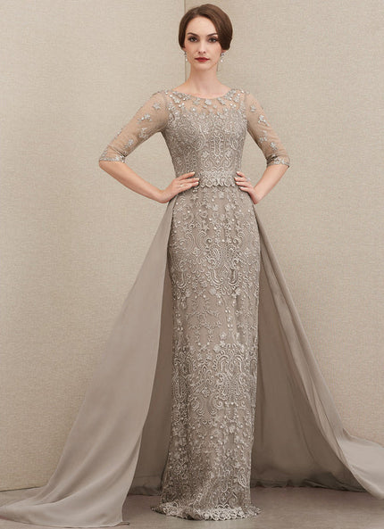 Robe Longue Ceremonie Beige