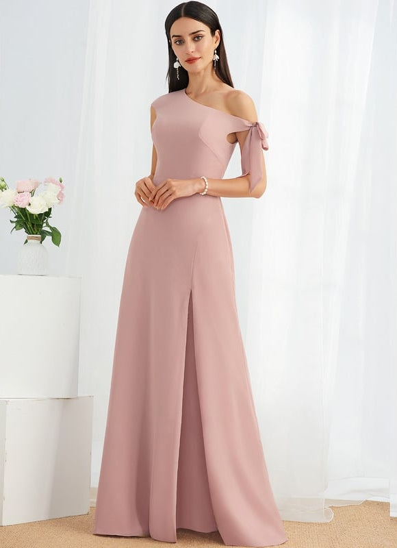 Robe Cérémonie Mousseline Rose Pâle