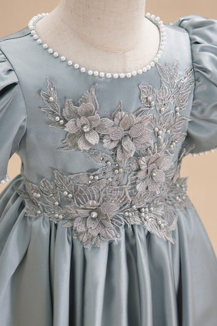 Robe Cérémonie Satinée Enfantine - gallery 6