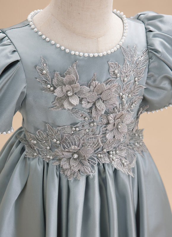 Robe Cérémonie Satinée Enfantine - gallery 6