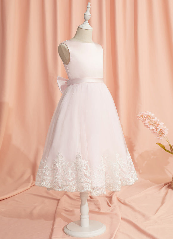Robe Cérémonie Satinée Écrue - gallery 4
