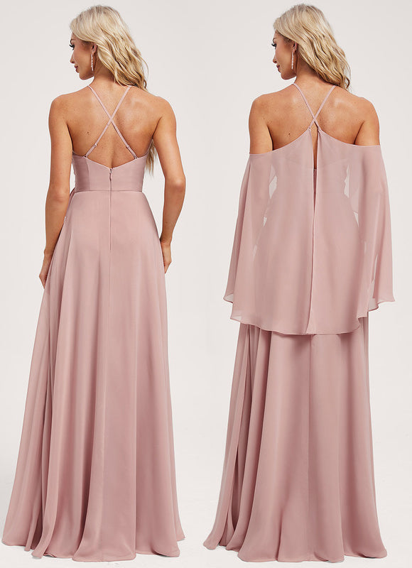 Robe Cérémonie Fluide Rose Pâle - gallery 7