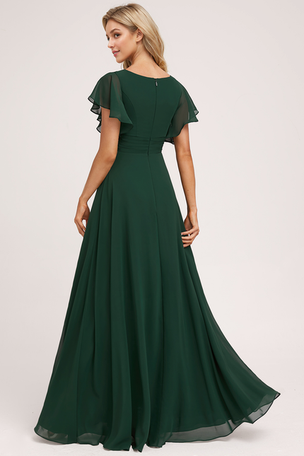 Robe Cérémonie Longue Volants Rose - gallery 5