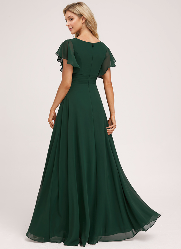 Robe Cérémonie Longue Volants Rose - gallery 5