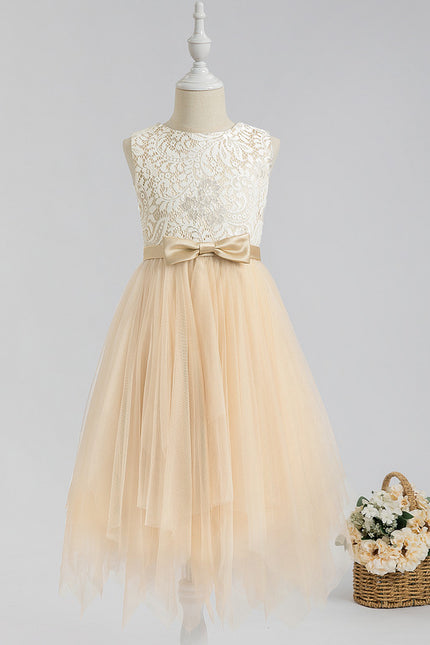 Robe Cérémonie Enfant Tulle Créme - gallery 4