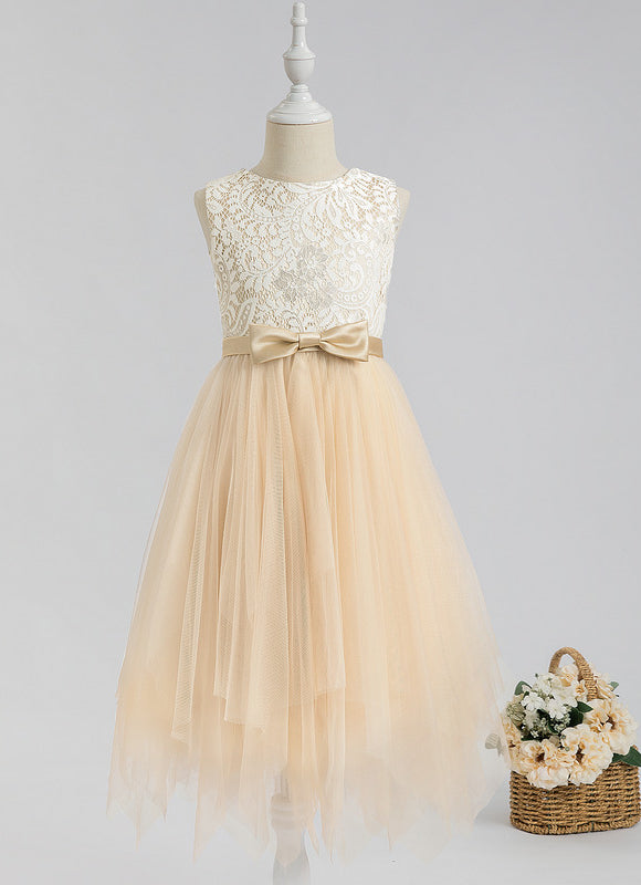 Robe Cérémonie Enfant Tulle Créme - gallery 4