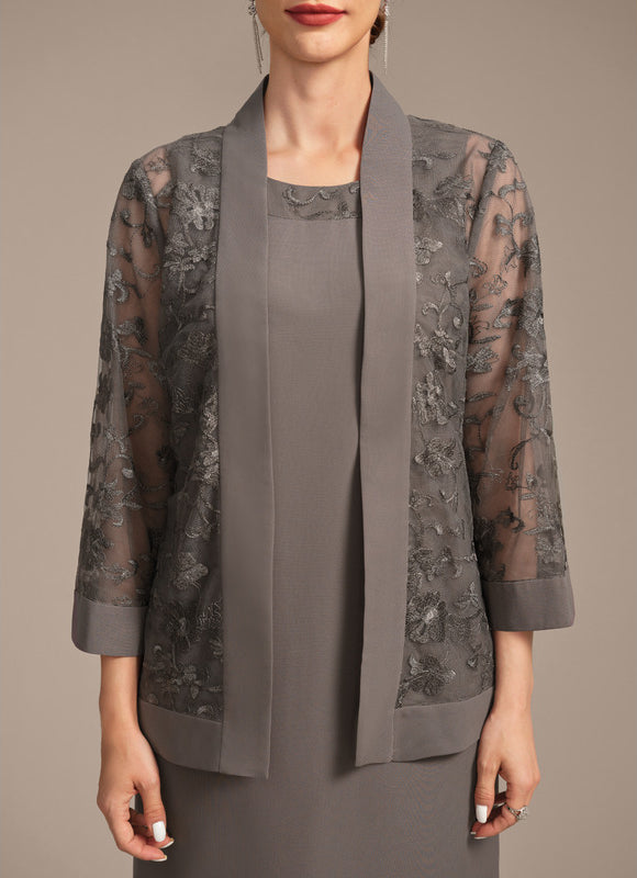 Robe Cérémonie Grise Élégante - gallery 9