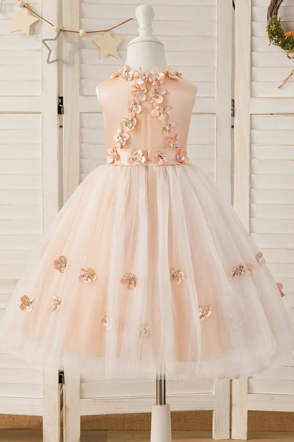 Robe Cérémonie Satinée Florale - gallery 9