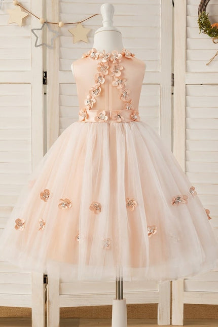 Robe Cérémonie Satinée Florale - gallery 9