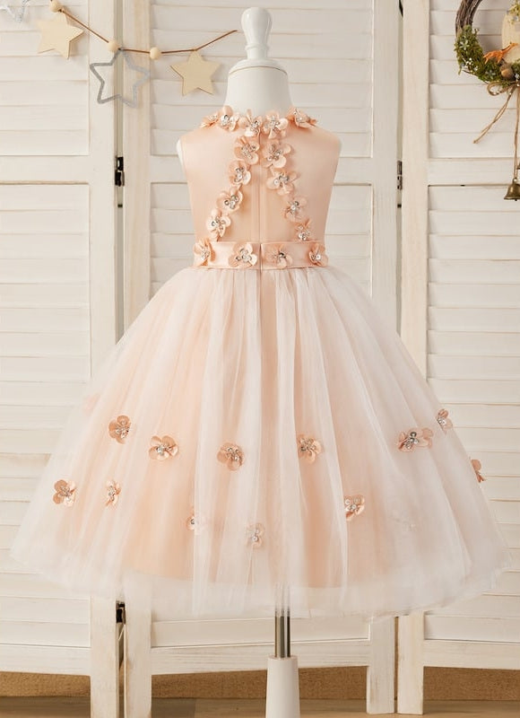 Robe Cérémonie Satinée Florale - gallery 9