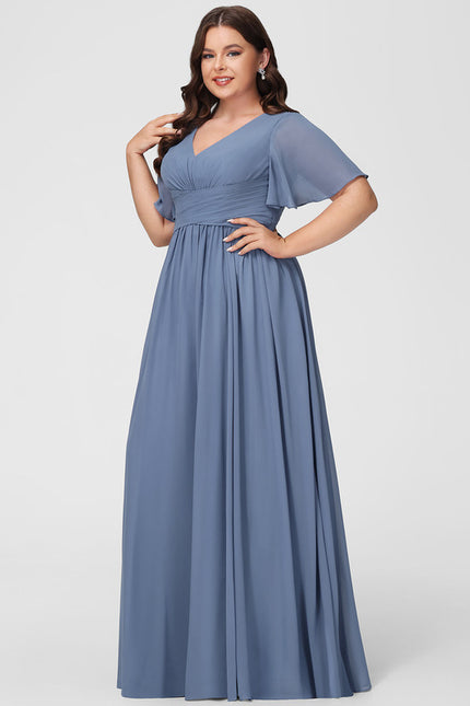 Robe Cérémonie Longue Volants Rose - gallery 7