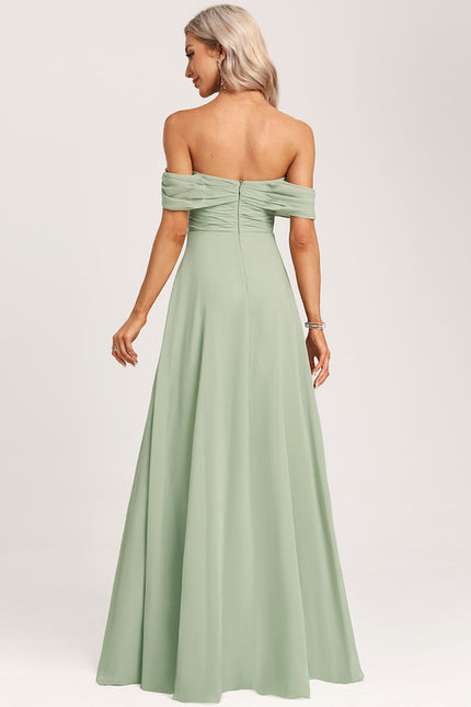 Robe Cérémonie Élégante À Décolleté - gallery 6