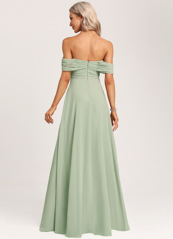 Robe Cérémonie Élégante À Décolleté - gallery 6